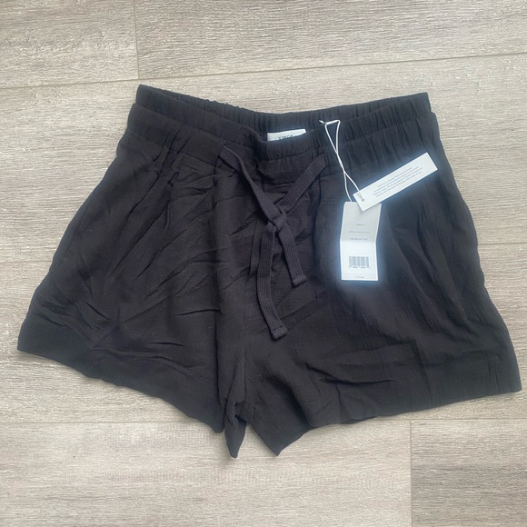 NWT Vince 100% Cotton Black‎ High Rise Short Size Xsmall